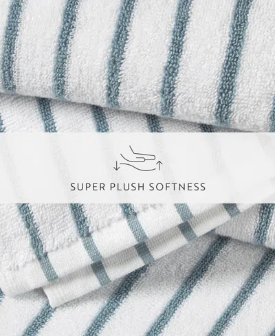 Ienjoy Home Cabana Stripe Cotton Beach Towels Set, 30" X 70" In Blue