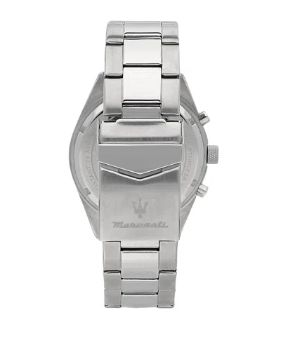 Maserati Men's Multifunction Stainless Steel Metal Band Watch, 43mm