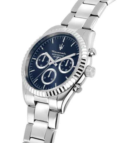 Maserati Men's Multifunction Stainless Steel Metal Band Watch, 43mm