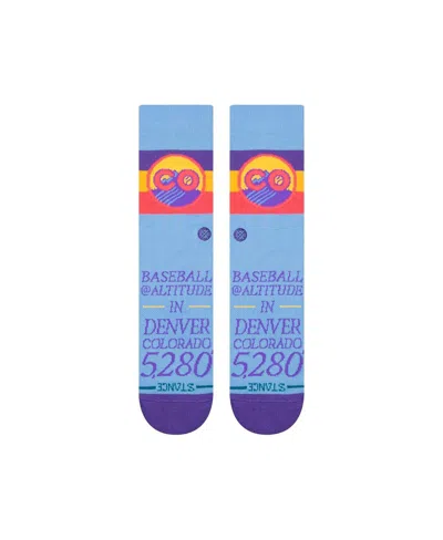 Stance Men's And Women's Colorado Rockies 2025 City Connect Crew Socks In Blue