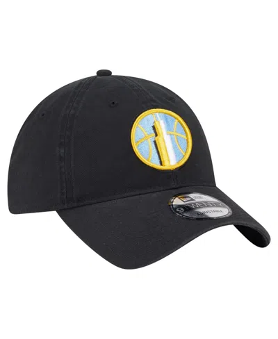New Era Men's And Women's Black Chicago Sky Core Alt Logo 9twenty Adjustable Hat