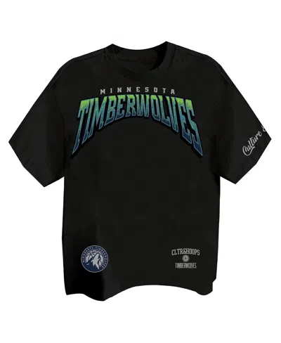 Two Hype Men's Black Minnesota Timberwolves Drip Dime Collection Premium T-shirt