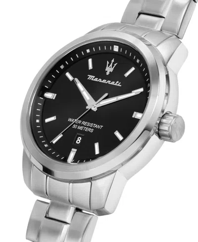 Maserati Men's Date Stainless Steel Metal Band Watch, 44mm