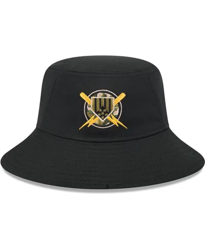 New Era Men's Black Athletics 2024 Armed Forces Day Bucket Hat