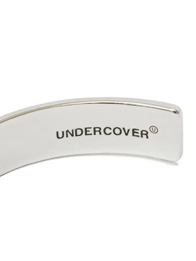 Undercover Silver Engraved Bracelet In Metallic