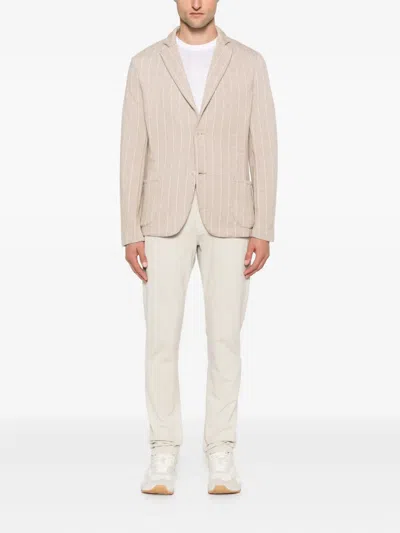 Eleventy Drawstring-waist Trousers In Neutral