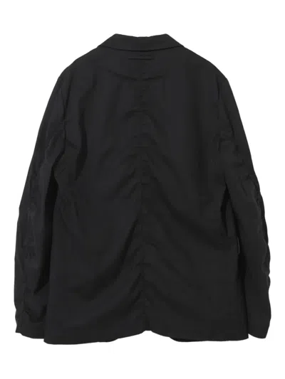 Undercover Lamb-embroidered Button Jacket In Black