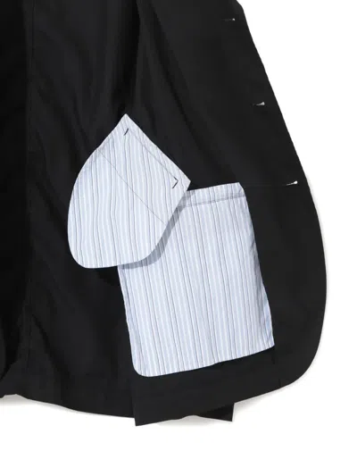 Undercover Lamb-embroidered Button Jacket In Black