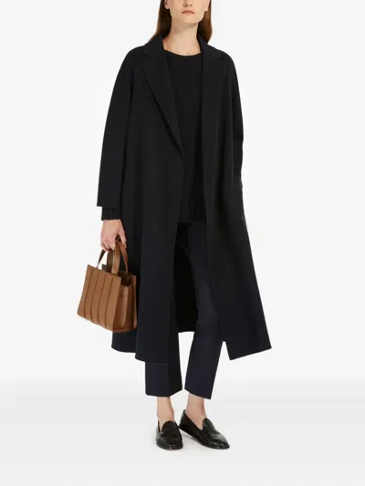 's Max Mara Tailored Belted Coat In Black