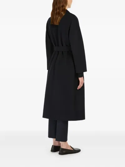 's Max Mara Tailored Belted Coat In Black