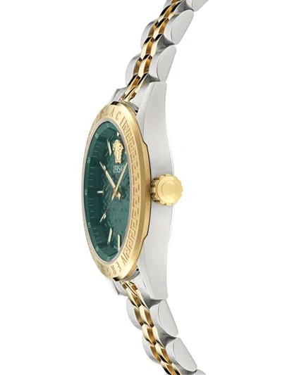 Versace V-code 36mm In Gold