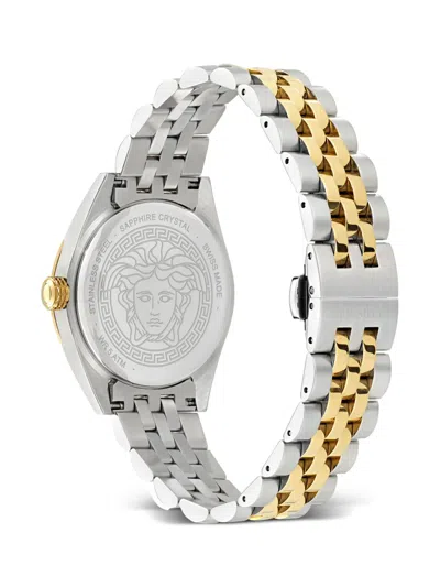 Versace V-code 36mm In Gold