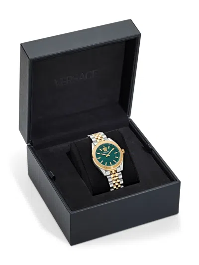Versace V-code 36mm In Gold