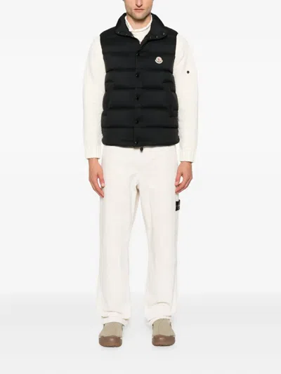 Moncler Tibb Down Gilet In Animal Print
