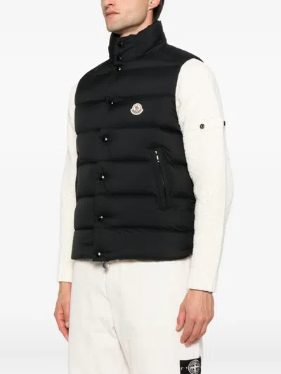 Moncler Tibb Down Gilet In Animal Print