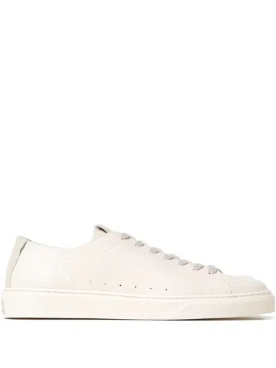 Woolrich Leather Sneakers In Neutral