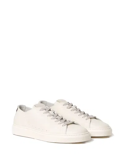 Woolrich Leather Sneakers In Neutral