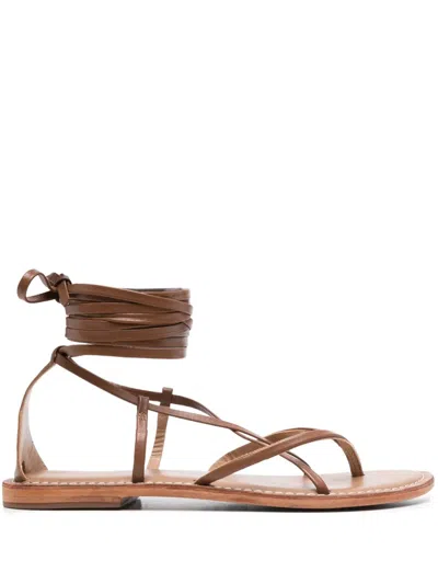 Fusion Lace-up Leather Sandals