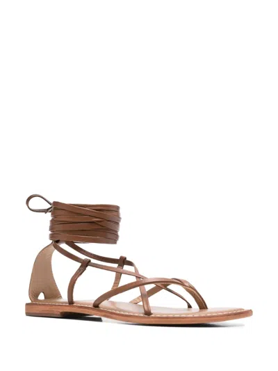 Fusion Lace-up Leather Sandals