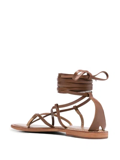 Fusion Lace-up Leather Sandals