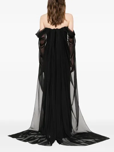 Jean Louis Sabaji Embellished Maxi Dress In Black