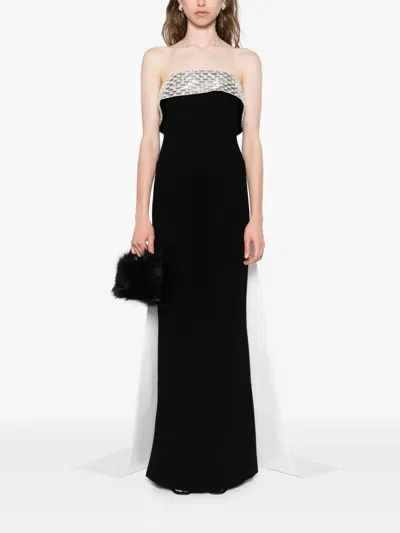 Jean Louis Sabaji Embellished Maxi Dress In Black