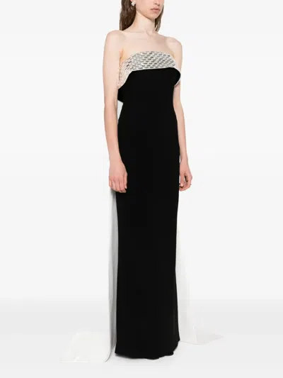 Jean Louis Sabaji Embellished Maxi Dress In Black