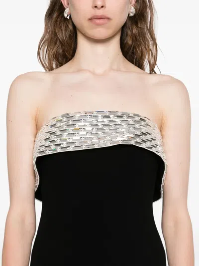 Jean Louis Sabaji Embellished Maxi Dress In Black