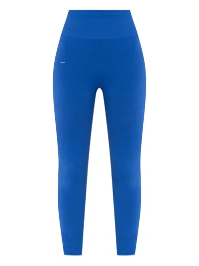 Pangaia High-waisted Seamless Leggings In Blue