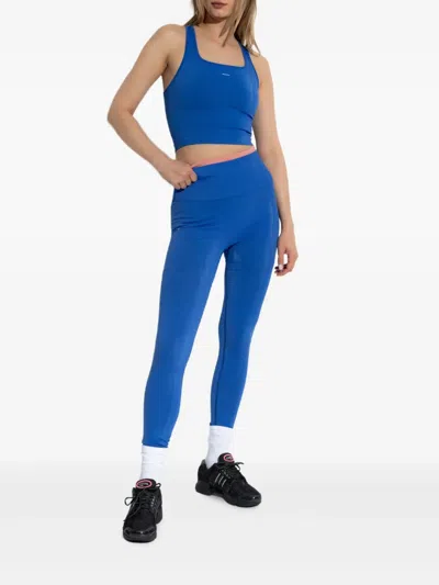 Pangaia High-waisted Seamless Leggings In Blue
