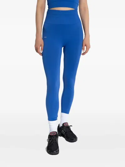 Pangaia High-waisted Seamless Leggings In Blue