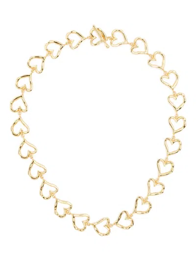 Maje Heart-link Necklace In Gold