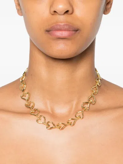 Maje Heart-link Necklace In Gold