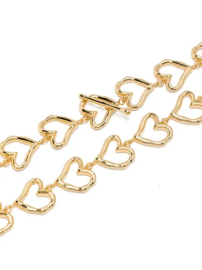 Maje Heart-link Necklace In Gold