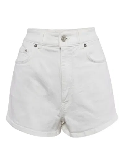 Pre-owned Givenchy Distress-detail Denim Shorts In White