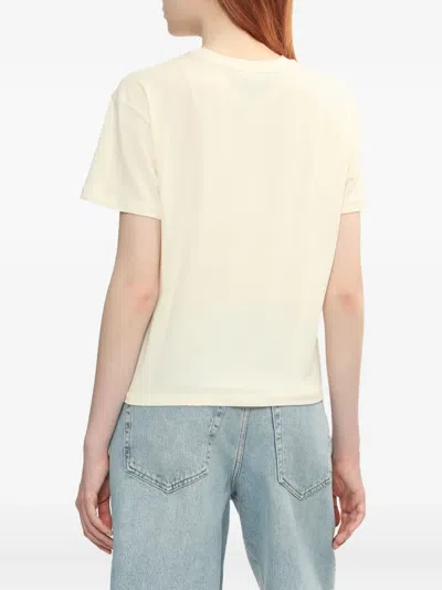 Apc Logo-print Cotton T-shirt In Neutral