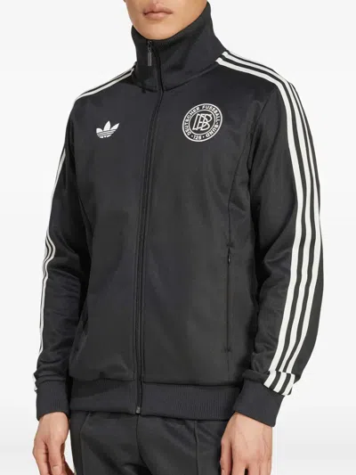 Adidas Originals Germany Anniversary Three-stripe Sweatshirt In Black