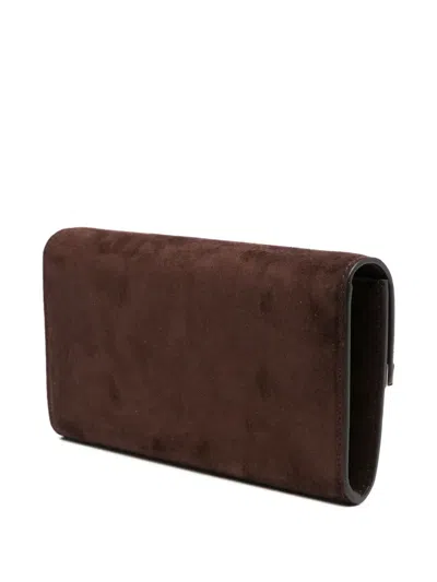 Jimmy Choo Envelope Suede Clutch Bag