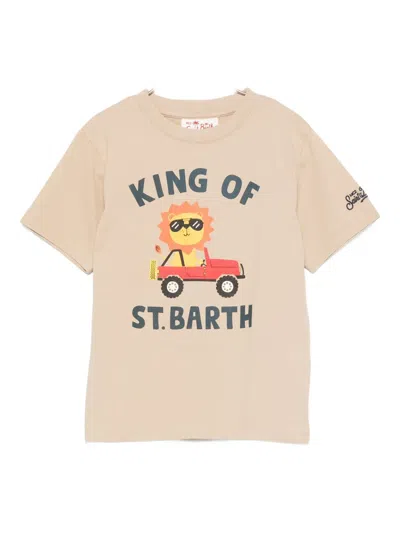 Mc2 Saint Barth Graphic-print T-shirt In Nude