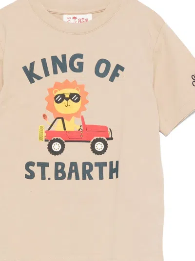 Mc2 Saint Barth Graphic-print T-shirt In Nude