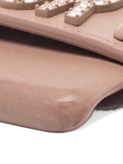 Pre-owned Dior J'a Leather Iphone X Case In Neutral