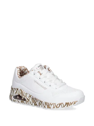 Skechers X Jgoldcrown Uno Loving Love Sneakers In White