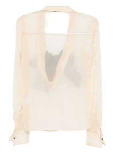 Vivetta Long-sleeved Shirt In Neutral