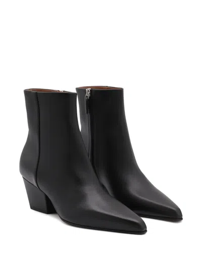 Paris Texas Block Heel Ankle Boots With Pointed Toe