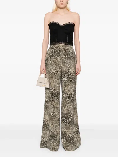 Elie Saab Printed Palazzo Pants In Multi