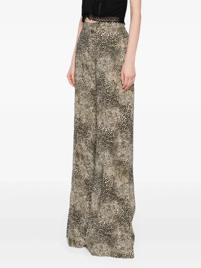 Elie Saab Printed Palazzo Pants In Multi
