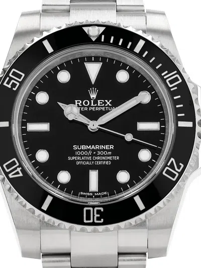 Pre-owned Rolex 2017 Submariner 40mm In Black