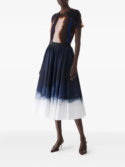 Jason Wu Collection Ombré-print Midi Skirt