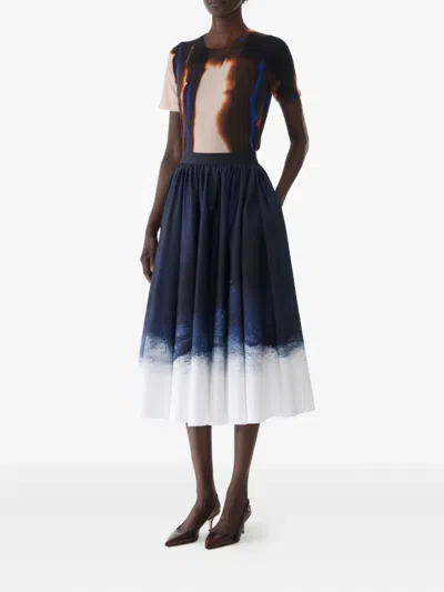Jason Wu Collection Ombré-print Midi Skirt