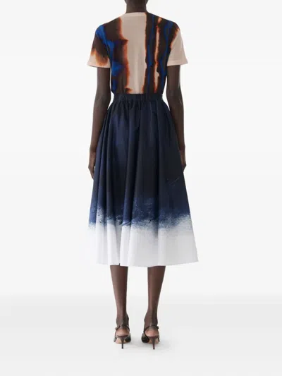 Jason Wu Collection Ombré-print Midi Skirt